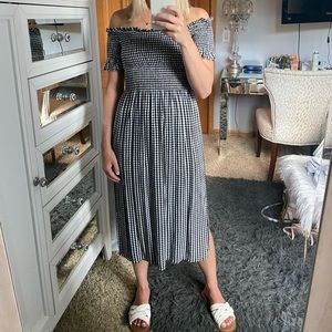 Urban Outfitters Smocked Midi Dress